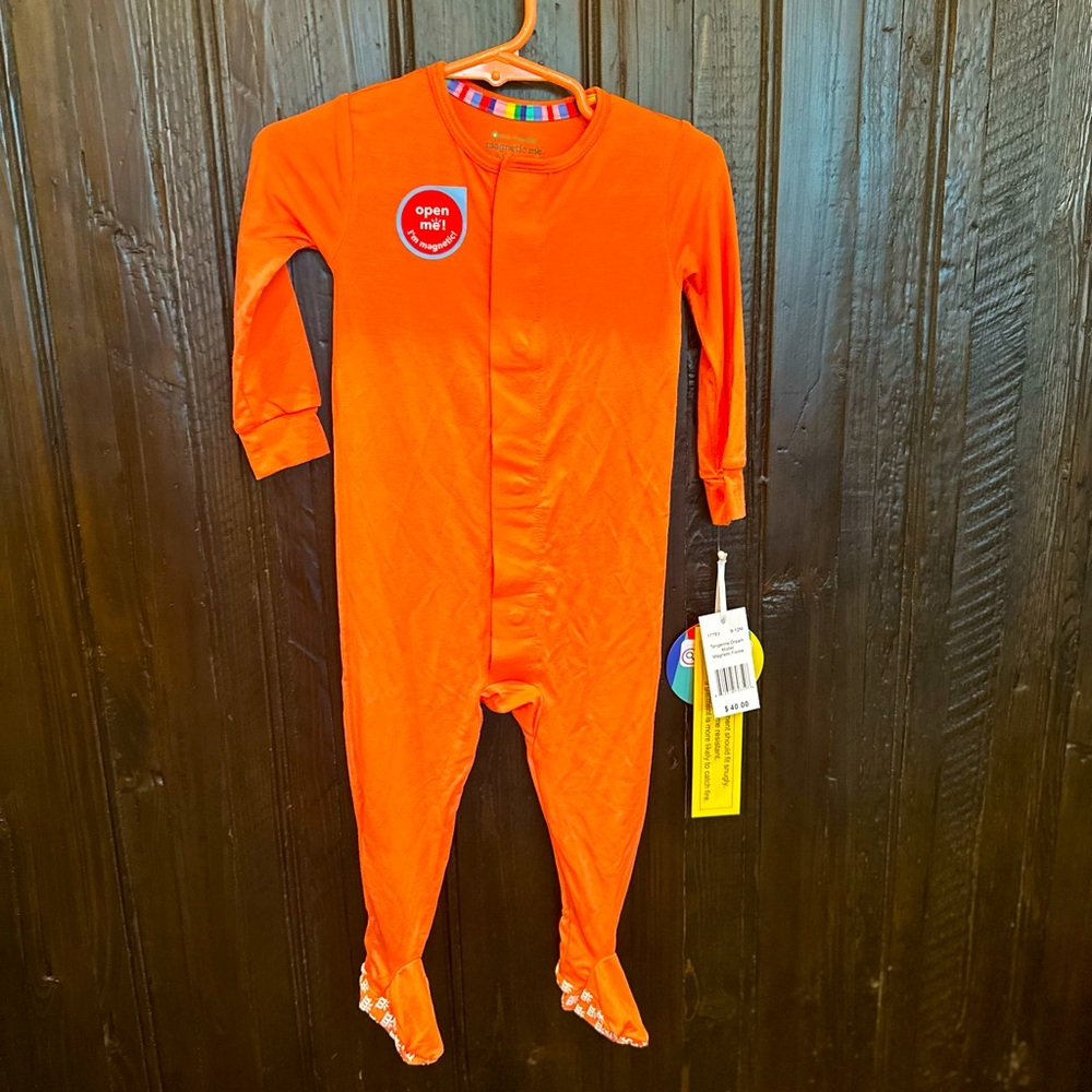 Magnetic Me Tangerine Modal Footie 9-12 Months